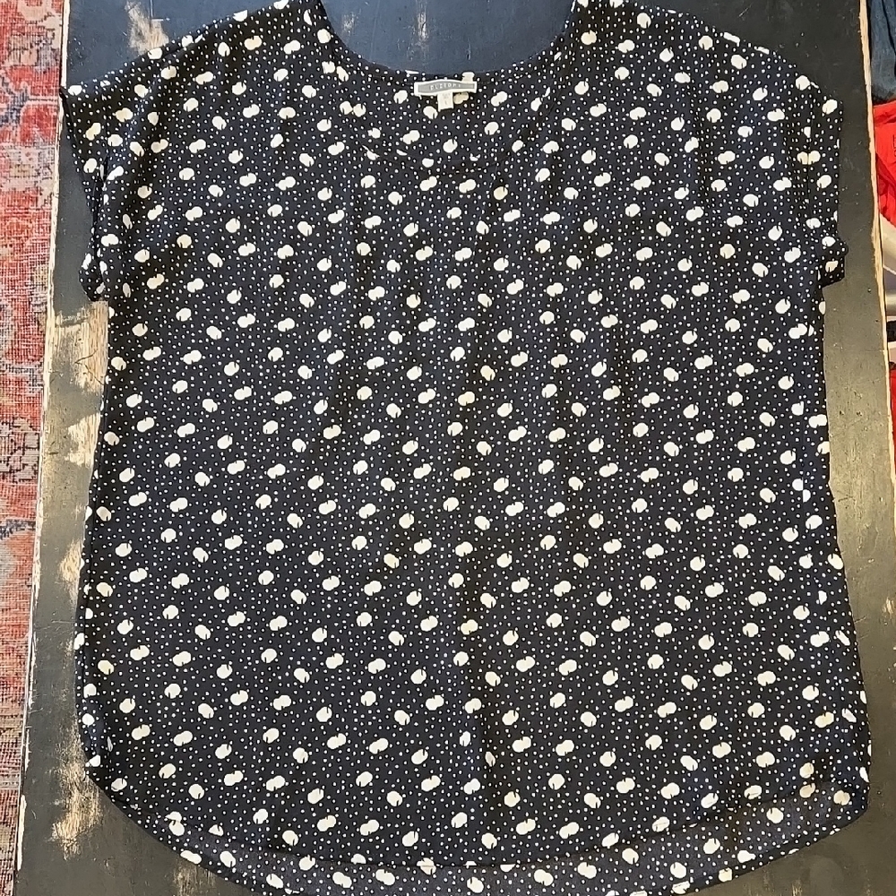 Polka Dot Women's Top - Black and White